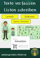 Vorschau - Unterrichtsreihen - Erste Texte verfassen: Listen schreiben - Deckblatt