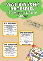 Vorschau - Spiele - Was bin ich – 18 Haus-Rätsel-Karten GS - Deckblatt