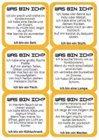 Vorschau - Spiele - Was bin ich – 18 Haus-Rätsel-Karten GS - Seite 1