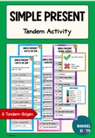 Vorschau - Arbeitsblätter - Simple Present Tandem Activity - Deckblatt