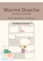 Vorschau - Arbeitsblätter - Warme Dusche Schuljahresende - alle Klassen - deutsche Version - Arbeitsblatt - Deckblatt