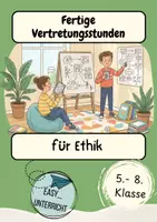 Vorschau - Arbeitsblätter - Fertige Vertretungsstunden Ethik Klasse 5-8 - Deckblatt