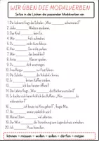 Vorschau - Arbeitsblätter - Modalverben - Deckblatt