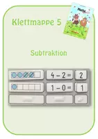 Vorschau - Stationenlernen - Klettmappe 5 - ZR 5 Subtraktion - Deckblatt