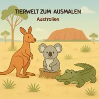 Vorschau - Unterrichtsreihen - Australien 30 Tiermotive zum Ausmalen! - Deckblatt