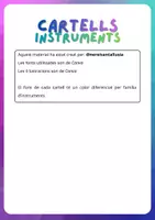 Vista previa - Decoración del aula - Cartells Instruments - página 1