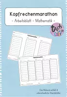 Vorschau - Arbeitsblätter - Kopfrechenmarathon - Mahematik - Deckblatt