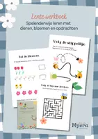 Voorbeeld - Lente werkboek, opdrachteb, kleurplaten, spelletjes - Voorblad
