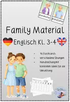 Vorschau - Stundenentwürfe - My Family - Englisch 3/4 (flashcards, verschiedene Übungen) - Deckblatt
