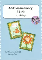 Vorschau - Stationenlernen - Frühling - Additionsmemory - ZR20 - Deckblatt