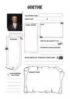 Vorschau - Arbeitsblätter - Steckbrief: Goethe - mit Lösungen! - Seite 1