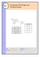 Vorschau - Arbeitsblätter - Arbeitsblätter - Vorgänger, Nachfolger, Nachbarzehner - Deckblatt