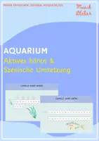 Vorschau - Arbeitsblätter - Aquarium von Camille Saint-Saens Partituren - Deckblatt