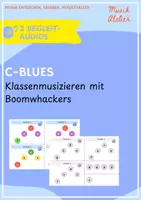 Vorschau - Arbeitsblätter - Einfacher Blues für Boomwhackers mit Begleit-Audios (MP3) - Deckblatt