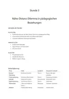 Vorschau - Stundenentwürfe - Unterrichtsstunde: Nähe-Distanz-Dilemma in pädagogischen Beziehungen, Lernfeld 2: Pädagogische Beziehungen gestalten und Gruppenprozesse begleiten, Erzieherausbildung - Seite 2