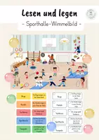 Vorschau - Fördermaterial/Inklusion - Wimmelbilder: Lesen und legen (Materialpaket) - Seite 1