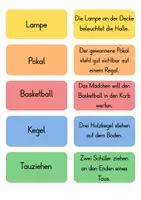 Vorschau - Fördermaterial/Inklusion - Lesen und legen Sporthalle Wimmelbild (Leseübung) - Seite 3