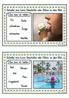 Vorschau - Stationenlernen - Freies Schreiben, Sommer, Geschichte, Text erfinden - Seite 3