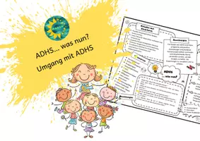 Vorschau - Fördermaterial/Inklusion - ADHS… was nun? Umgang mit ADHS - Deckblatt