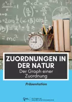 Vorschau - Präsentationen/Tafelbilder - Zuordnungen in der Natur ⎮ Der Graph einer Zuordnung - Präsentation für Klasse 6 - Deckblatt