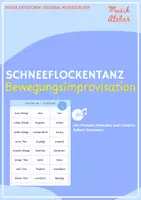 Vorschau - Arbeitsblätter - Tanzende Schneeflocken - Eine Bewegungsimprovisation - Deckblatt