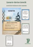 Vorschau - Arbeitsblätter - Szenario-Karten Genetik – Genetisches Fachwissen sicher anwenden - Deckblatt