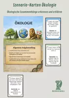 Vorschau - Arbeitsblätter - Szenario-Karten Ökologie – Ökologische Zusammenhänge erkennen und erklären - Deckblatt