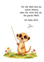 Vorschau - Mal- und Bastelvorlagen - Muttertagsgeschenk Erdmännchen Handabdruck Erdmännchnklasse - Seite 3