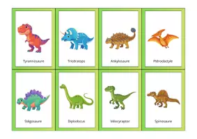 Aperçu - Jeux - Le memory des dinosaures - Page 1