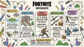 Vorschau - Arbeitsblätter - Arbeitsblätter "Fortnite" + Lösung & MP3 + Infografik - Seite 1