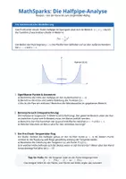 Vorschau - Arbeitsblätter - Analysis: Halfpipe-Analyse (Ableitungen & Integrale) - Deckblatt