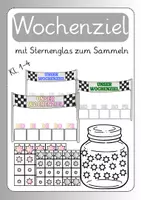 Vorschau - Poster - Wochenziel / Ziel der Woche mit Verstärkerglas (individuell) - Deckblatt