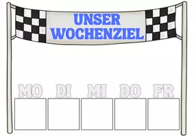 Vorschau - Poster - Wochenziel / Ziel der Woche mit Verstärkerglas (individuell) - Seite 1