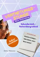 Vorschau - Arbeitsblätter - Vertretungsstunde 4 - Künstliche Intelligenz - Deckblatt