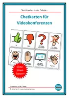 Vorschau - Bildkarten - Chatkarten für Videokonferenzen - Deckblatt