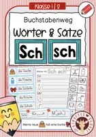 Vorschau - Unterrichtsreihen - Wörter mit „Sch/sch“ – Lesen & Schreiben lernen | Buchstabenweg - Deckblatt