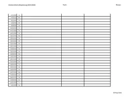 Vorschau - Lehrpläne/Lehrermaterial - Jahresplanung Unterricht - Excel-Vorlage zur Unterrichtsorganisation für Lehrer:innen - Seite 3