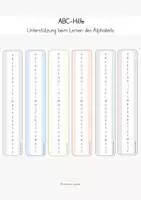 Vorschau - Fördermaterial/Inklusion - ABC-Hilfe (Unterstützung beim Lernen des Alphabets) - Deckblatt