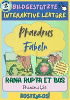 Vorschau - Interaktives Material - Interaktive Lektüre - rana rupta et bos (Phaedrus 1,24) - Kurzfassung - Deckblatt