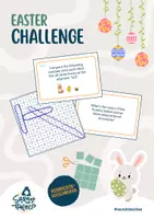 Vorschau - Spiele - Easter Challenge / Ostern Quiz Englisch / Aufgabenkarten - Deckblatt