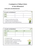 Vorschau - Arbeitsblätter - 4 Frühlings-Leselogicals Klasse 5-8 - Seite 1