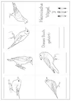 Vorschau - Mal- und Bastelvorlagen - Mini-Faltbuch Heimische Vögel 3 - Bastelvorlage für den Sachunterricht - Seite 2