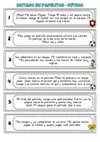 Vorschau - Arbeitsblätter - Dictado en papelitos - fútbol - Seite 2