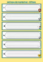 Vorschau - Arbeitsblätter - Dictado en papelitos - fútbol - Seite 3