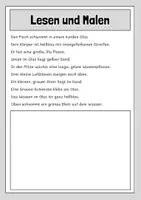 Vorschau - Arbeitsblätter - Lesen und Malen - 20 Tiere - Seite 2