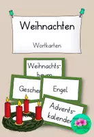 Vorschau - Aufgabenkarten - Weihnachten Wortkarten🎄 - vielseitig einsetzbar - Deckblatt