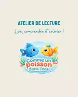 Aperçu - Cartes d'exercices - Comme un poisson dans l'eau - Atelier de lecture - Page de couverture