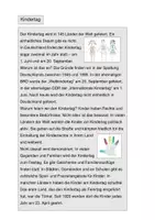 Vorschau - Arbeitsblätter - KINDERTAG - Sachtext und Rätsel - Deckblatt