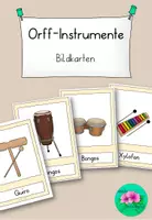 Vorschau - Bildkarten - Orff Instrumente Bildkarten - Deckblatt
