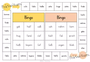 Vorschau - Spiele - Bingo Präteritum - Grammatik/Rechtschreibung spielerisch üben - Seite 3